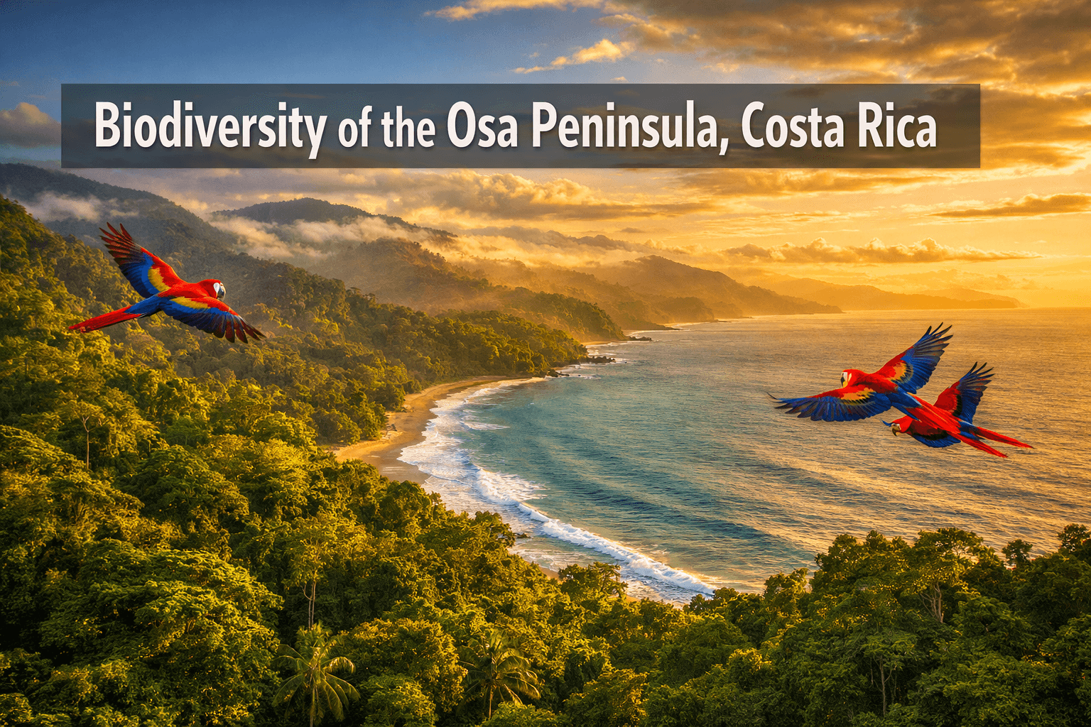 Biodiversity of the Osa Peninsula, Costa Rica: The Most Biologically Intense Place on Earth